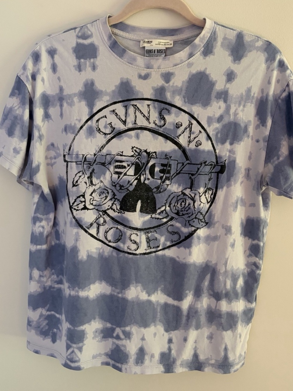 Guns N' Roses Tie-Dye Graphic T-Shirt Rock & Pop Music Tee Size XS